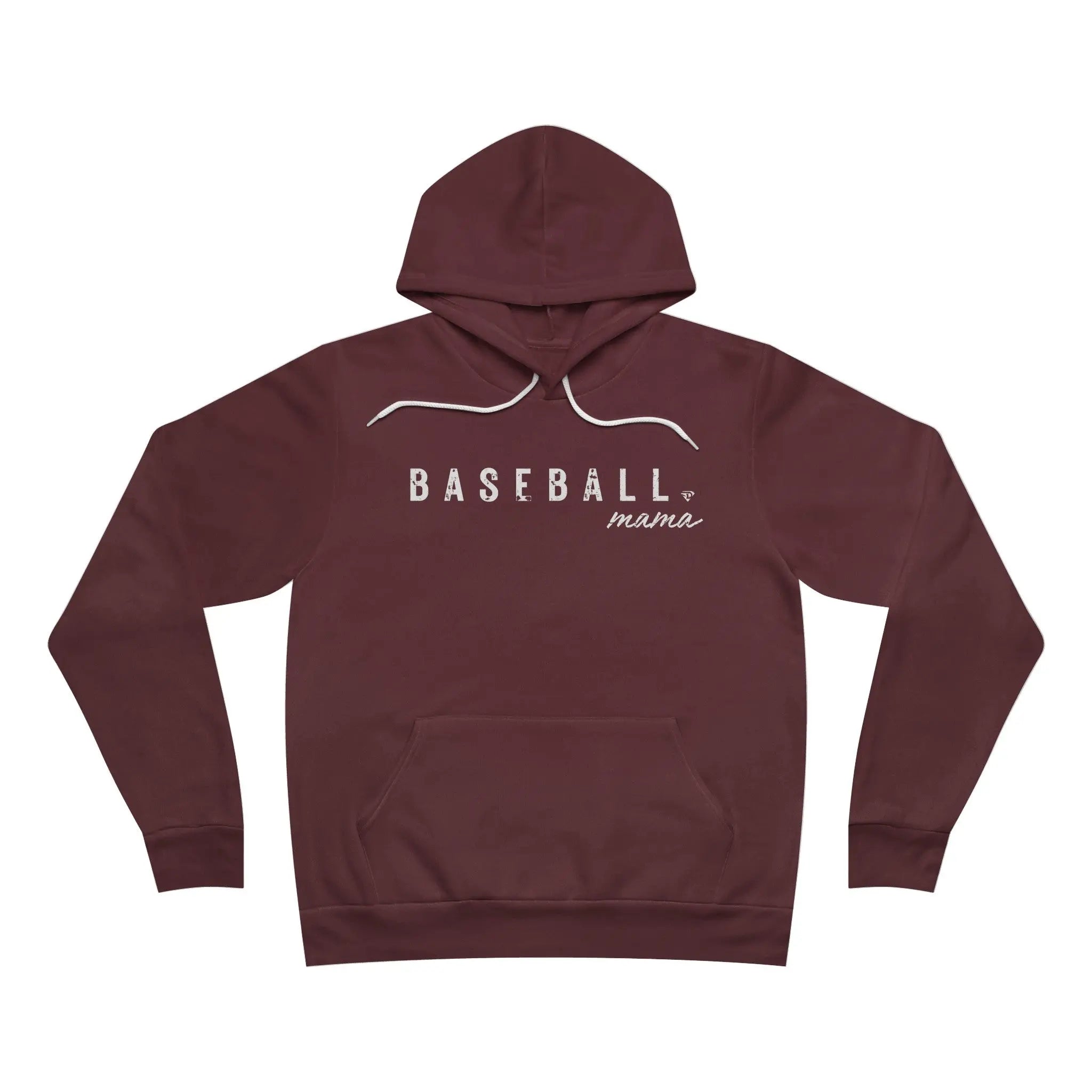 D1 Baseball Mama Cozy Fleece Hoodie Printify