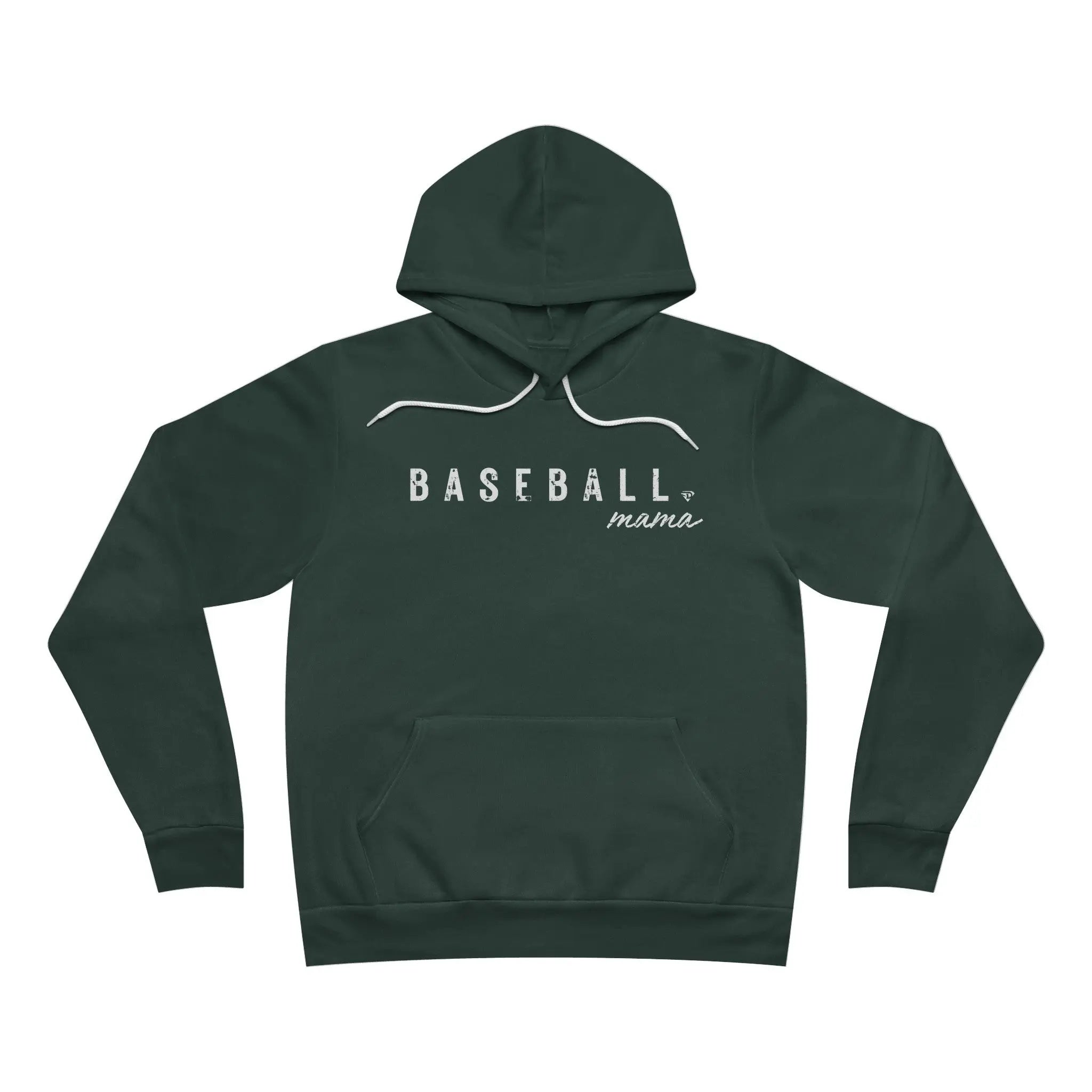 D1 Baseball Mama Cozy Fleece Hoodie Printify