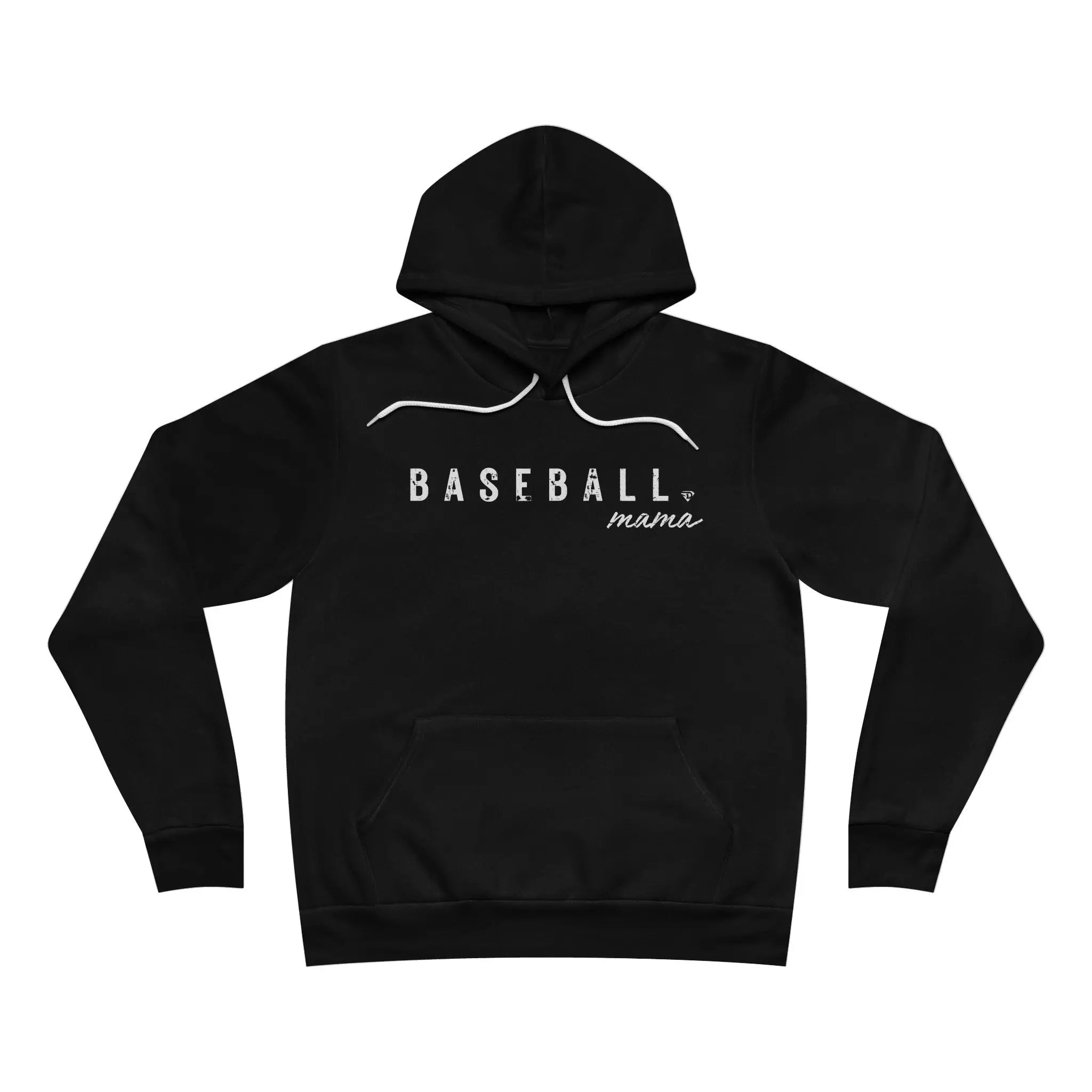 D1 Baseball Mama Cozy Fleece Hoodie Printify